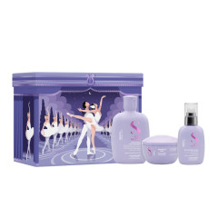 Подарочный набор для гладкости волос Semi di Lino Smooth Holiday Kit