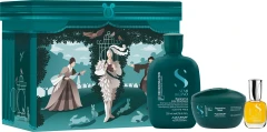 Подарочный набор для поврежденных волос Semi di Lino Reconstruction Holiday Kit